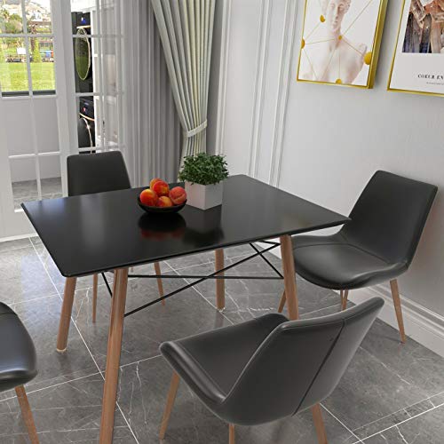 Mid Century Dining Table, ELANGST Modern Kitchen Leisure Desk with 43