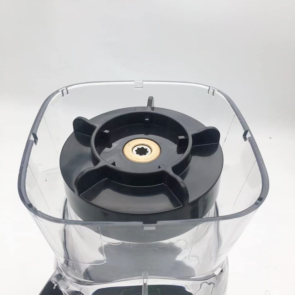 Anbige Piezas de repuesto de hoja de acero inoxidable con tapa inferior de tarro y junta de goma O anillo, compatible con licuadoras Oster Pro 1200
