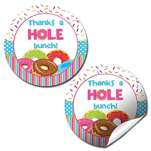Donut Birthday Party Sticker Labels, 40 2" Party Circle Stickers By Amandacreation, Great For Party Favors, Envelope Seals & Goodie Bags #TOP10