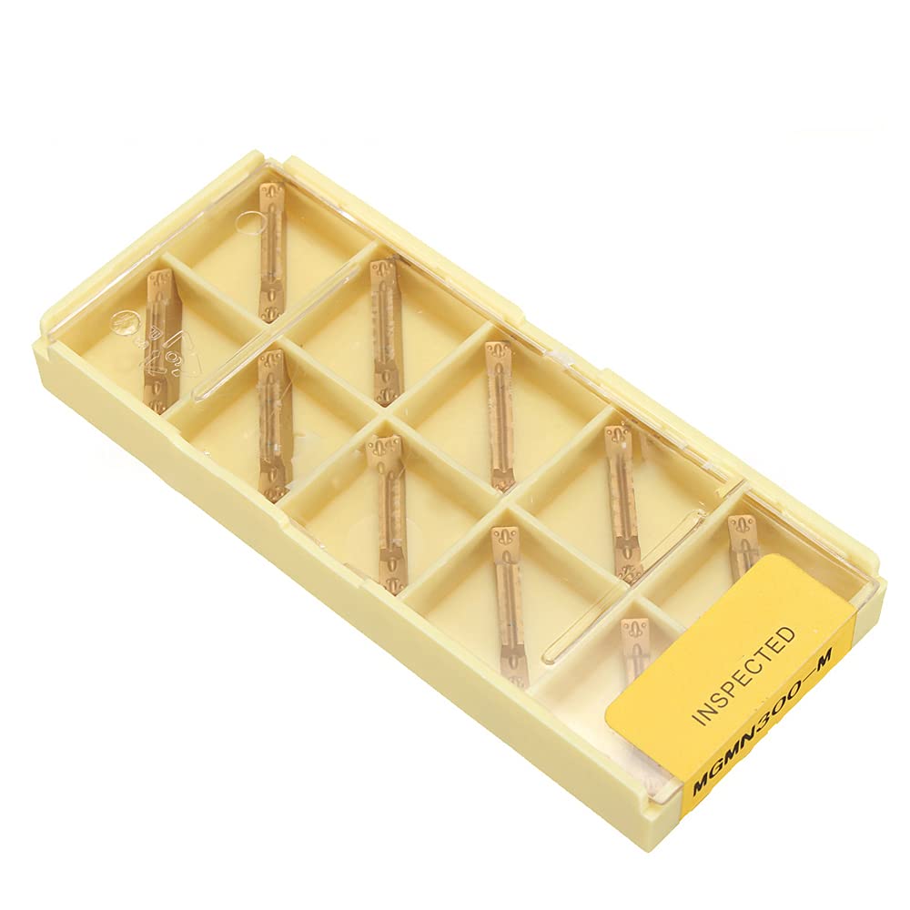 MGMN300-M Lot de 10 inserts de rainurage en carbure CNC pour le traitement de l'acier inoxydable