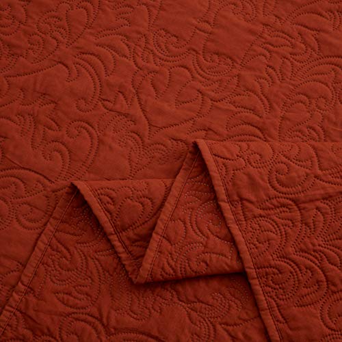 Sunstyle Home Twin Size Quilt - Lightweight Summer Umber Quilt Set Twin - Down-Alternative Quilt - Soft Bedspread Coverlet Bedding Set For All Season 2 Pieces(1 Quilt, 1 Pillow Sham) #TOP4