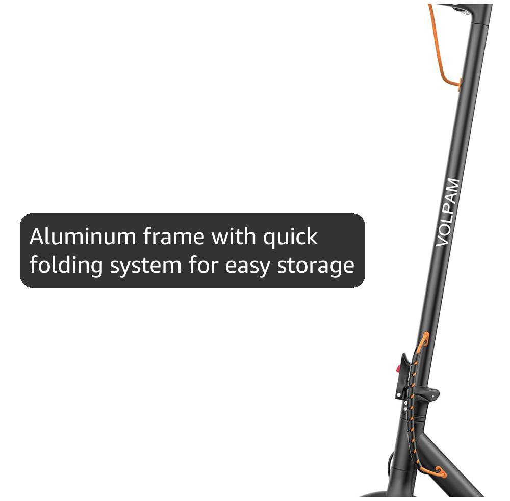 VOLPAM Electric Scooter, 350W/500W Powerful Motor, 8.5"/10" Solid Tires, 19/22Mph, 28/23/21/16 Miles Max Range, Dual Braking