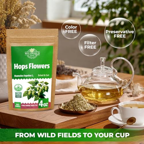 Image of 4 oz. Hops Herb Dried Tea Hops Flowers Herbal (Humulus Lupulus L.) - 113 Gramm Herb Tea Lupulo Entero