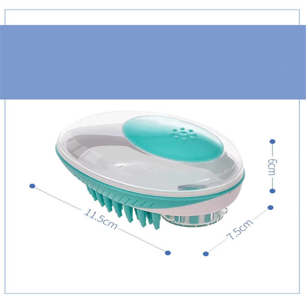 Cepillo de baño para Perros y Mascotas, Peine de Silicona para champú de SPA, Cepillo de Masaje, Peine para depilación de Ducha para Perros y Gatos, Herramienta de Limpieza y Aseo