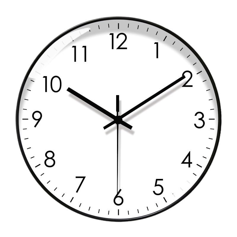 Cuisine et salon apaisants avec cette horloge murale simple au design silencieux