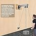 MARSAFIT Fitness Wall Mount Pulley System, Weight Cable Pulley System for Gym, LAT Pull Down and Low Row Cable Machine, Cable Station Equipment