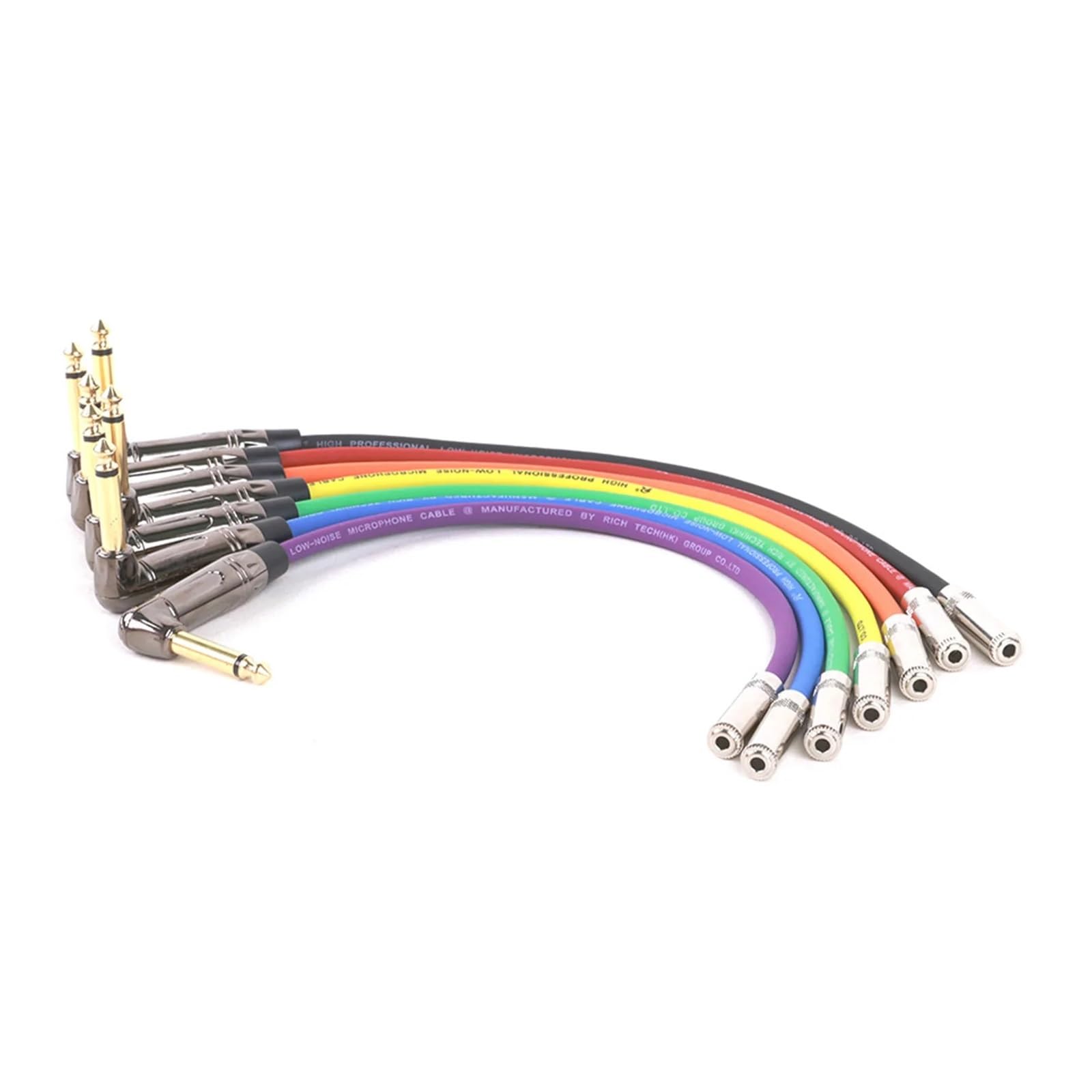 Adaptateur jack mâle coudé 6,35 mm vers jack femelle stéréo 3,5 mm, convertisseur audio, prise casque(Orange-BK,15 m)
