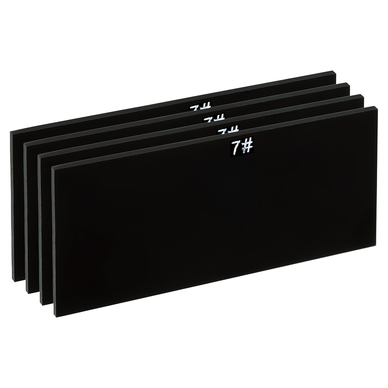 PATIKIL Soudure Len Ombre 7 Verre 4-1/4"x 2", 4 Paquet Durci Verre Noir Obscurcissement Filtre Plaques Couvercles Remplacement pour Soudure Casque Capuche
