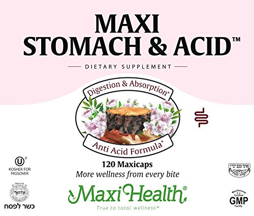 Maxi Stomach Anti Acid Support Full Spectrum Capsules, 120 Count Kosher (Pack Of 2) #TOP6