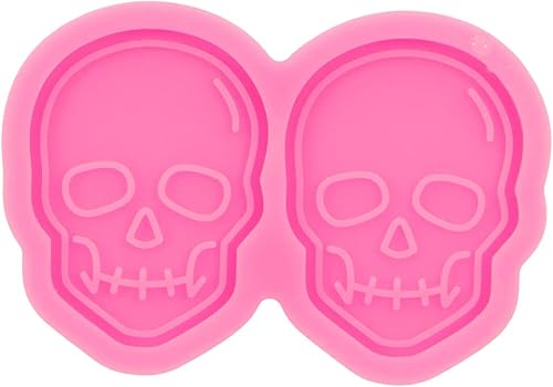 Miniatura 6 de Moldes de resina de calavera de silicona para soporte de teléfono, moldes de silicona para carrete de insignia de bricolaje, moldes de chocolate,