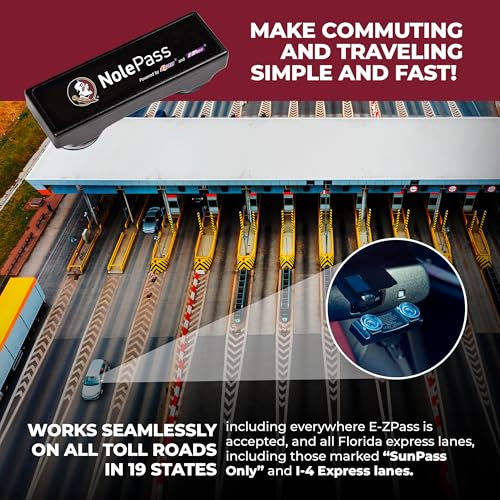 image for FSU NolePass Uni Prepaid Portable Toll Pass by E-PASS – Works in 19 