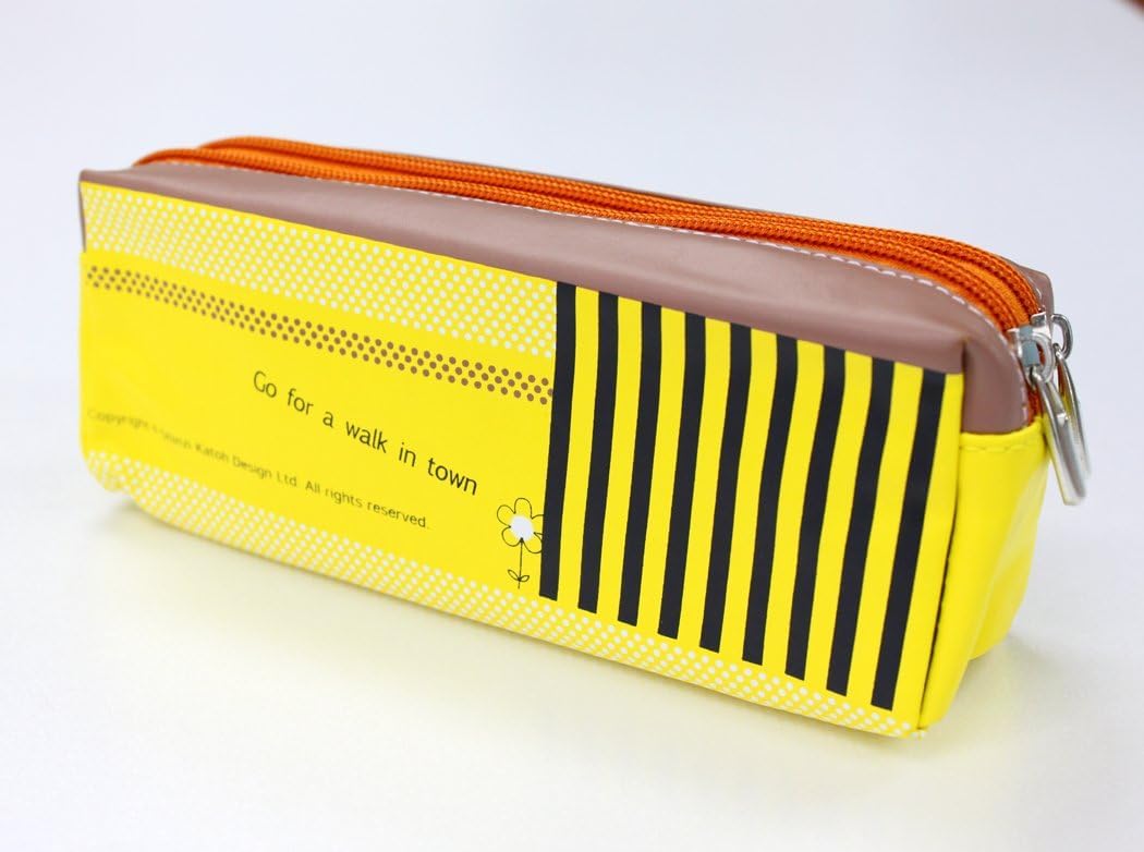 Shinzi Katoh Double Zipper Pouch Pencil Case - Mirro, Yellow - Image 2
