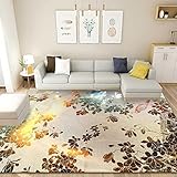 BAPRRJY Vintage Print Wohnzimmer Couchtisch Sofa Teppich Boden Innenbereich Teppiche Waschbar rutschfeste Teppiche Pads Weich,2,180 * 280cm