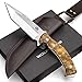 Wolfgangs Fahrtenmesser Outdoor Messer aus 440C Stahl - Outdoor Messer inkl. Kydex-Holster - Survival Messer (Impetus Ebenholz Hell)