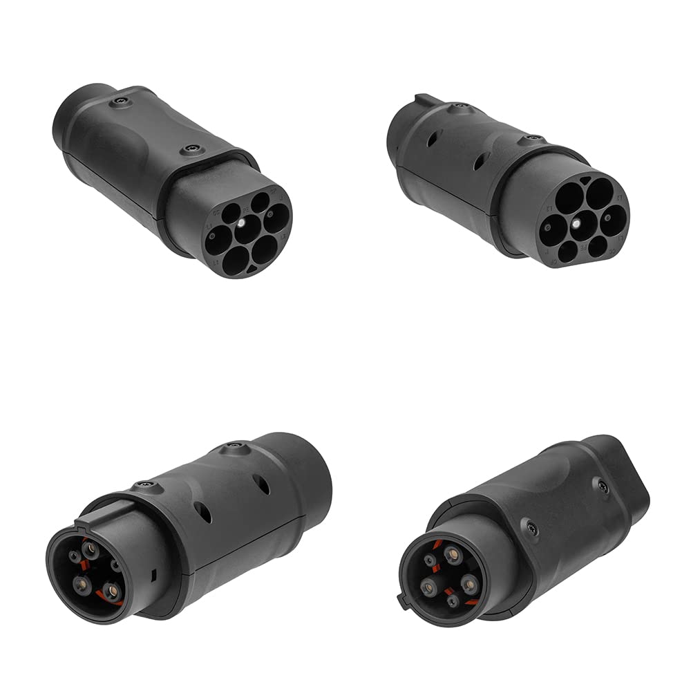 J1772 wtyczka adaptera EV 32A pojazd elektryczny złącze ładowarki EV typ 2 do typu 1 adapter do ładowania pojazdu elektrycznego