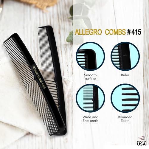 Peines Allegro profesionales 7 pulgadas, 3 unidades miniatura 4