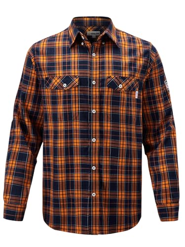 VANLENS FR Shirts for Men 6.5OZ Light Weight Welding Shirt Men Flame Resistant Shirts CAT2/NFPA2112