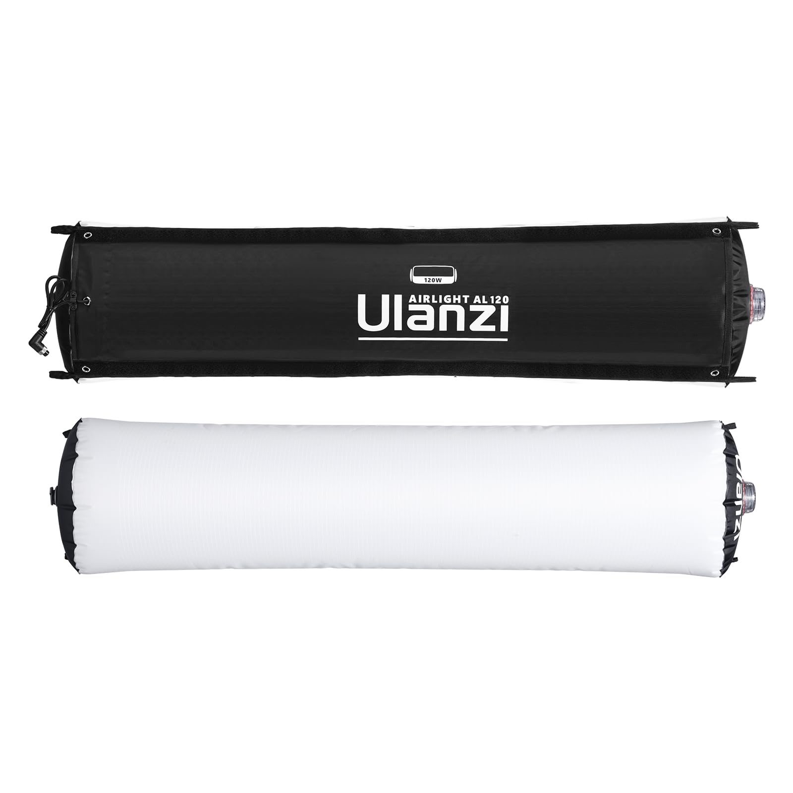 ULANZI AL120 Tragbare Luftschlauchleuchte, 120W Bi-Color LED Air Tube Light 2700-6500K mit CRI 95+, Video Licht Type-C Wiederaufladbar, Aufblasbarer Led Tube für professionelle Videos (120W)