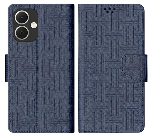 Image of SBMS Flip Cover for Tecno Spark GO 2 Back Cover Case with Magnatic Closure | Inbuilt Stand | Card & Money Pocket (Mat Blue)