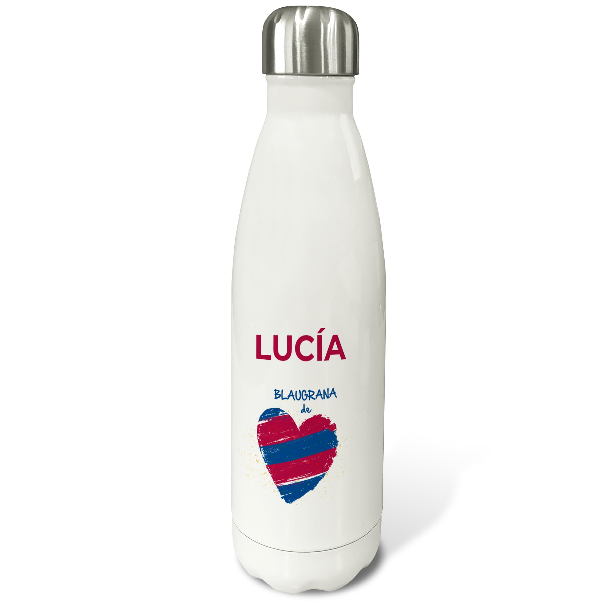 Water bottle. Botella agua acero inoxidable. Cantimplora 500ml y 750 ml. Cantimplora acero inoxidable. Botella termica personalizada. Regalos originales para hombre. Futbol. BARCELONA