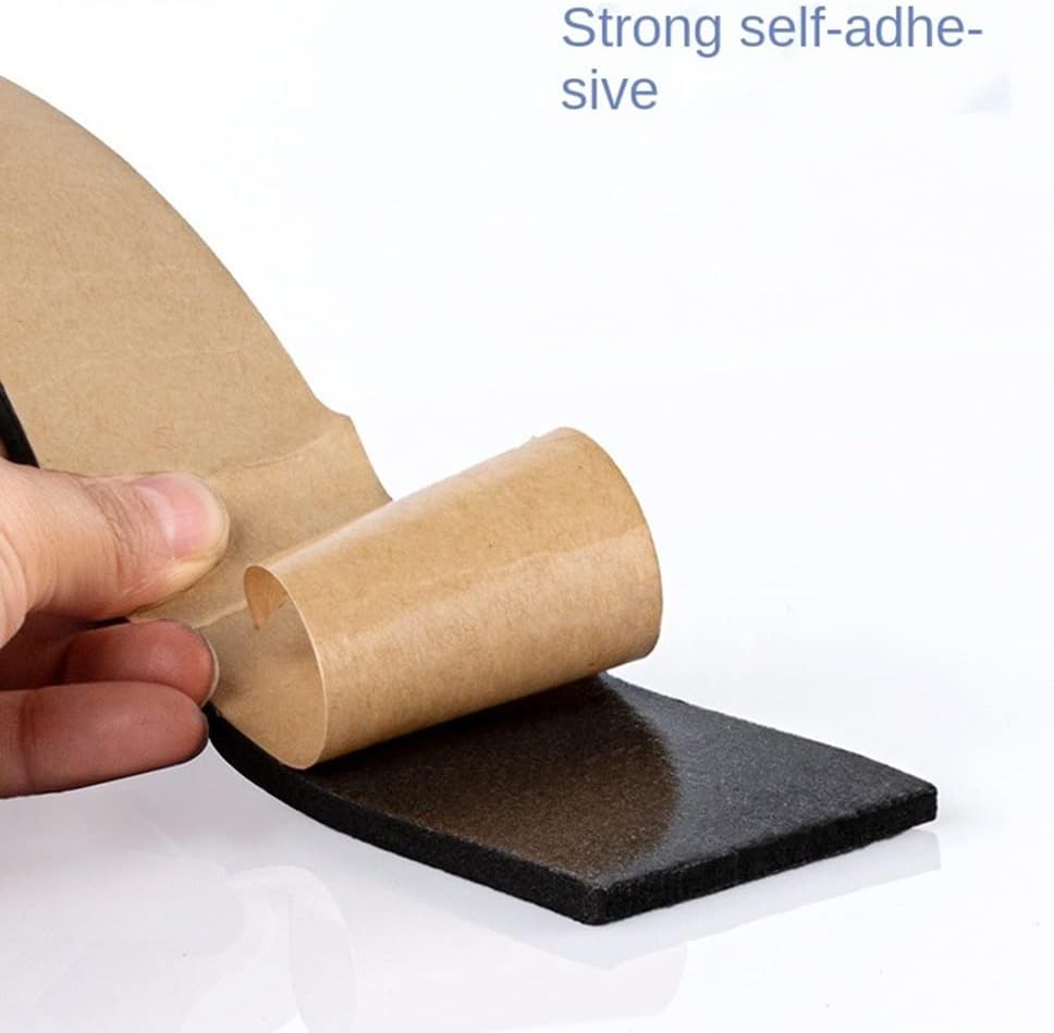 Foam Tape, RubberSponge Seal Strip, Single Sided Adhesive EVA Black Foam Anti-Collision Seal Gasket(3mmx 20mm x 10m)