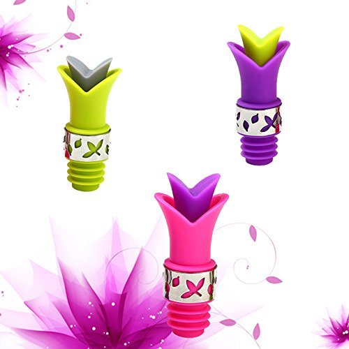 New Wine Bottle Stoppers Silicone Durable Wine pourer Bar Tools Drop