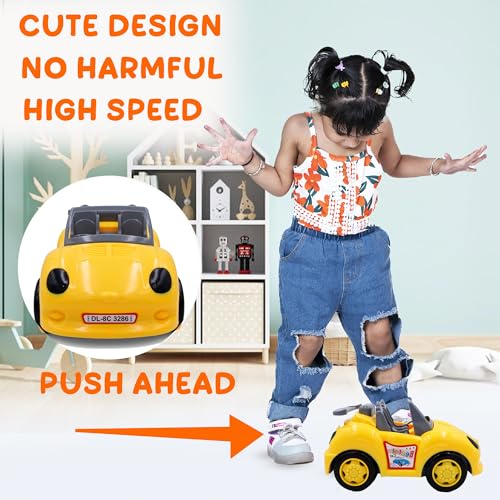 Image of ToyBharat Betel Car - Friction-Powered Multicolour Toy for Kids 1-6 Years, Realistic, Safe & Durable Gift