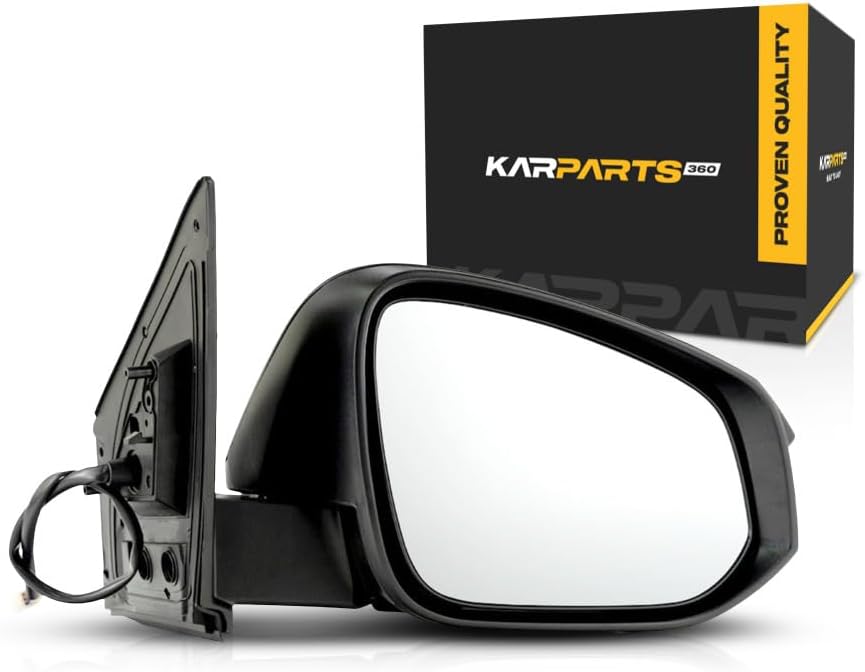 For Toyota RAV4 2013 2014 2015 Door Mirror Passenger Side | Power | Non-Heated | Textured | Replacement For 87910-42B70 | TO1321309