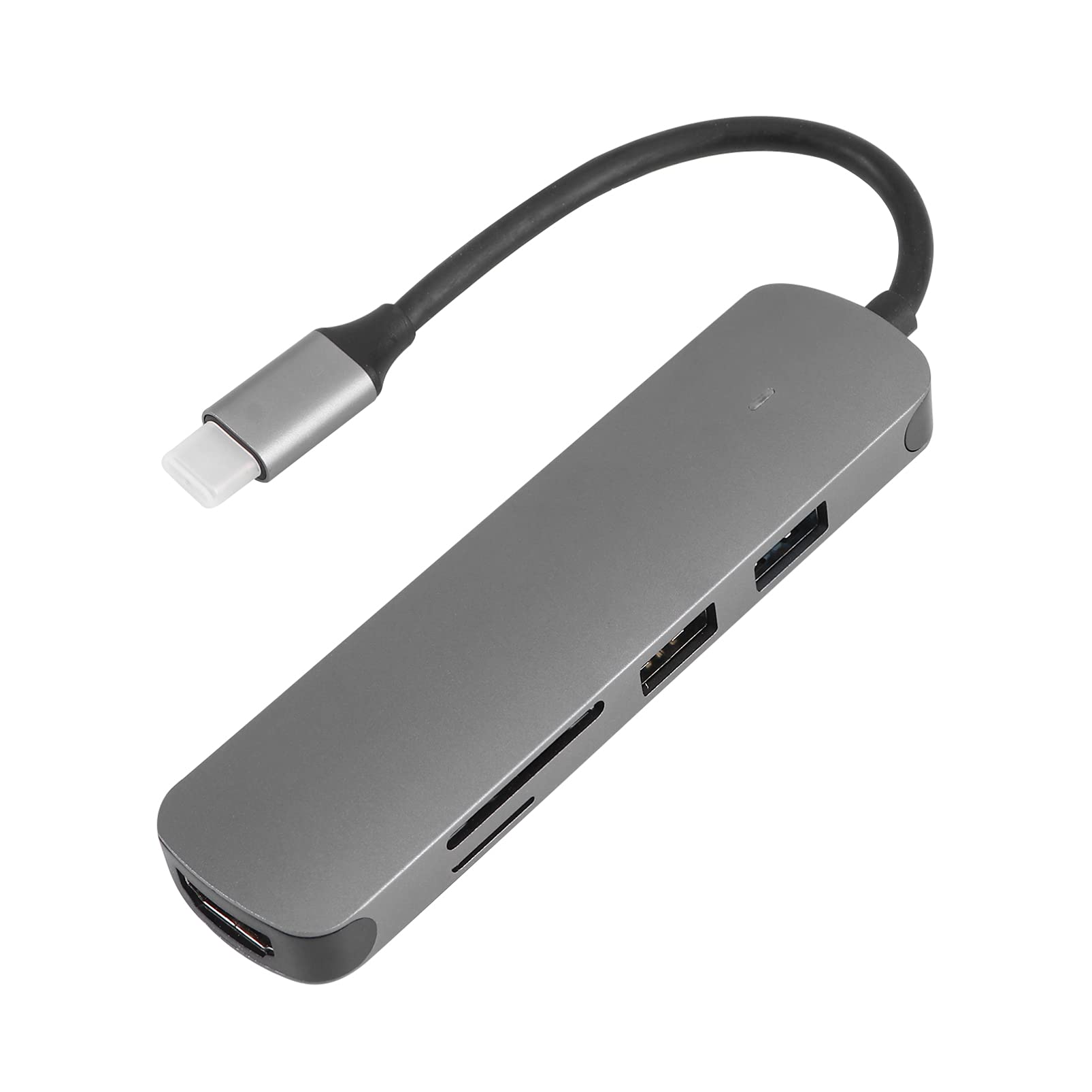 Housoutil Adaptador De Concentrador Multifunción De Base De 2 Piezas Concentrador De Datos Portátil Accesorios De Computadora Tipo C A Conector Adaptador 5 En 1 Dongle para Computadora
