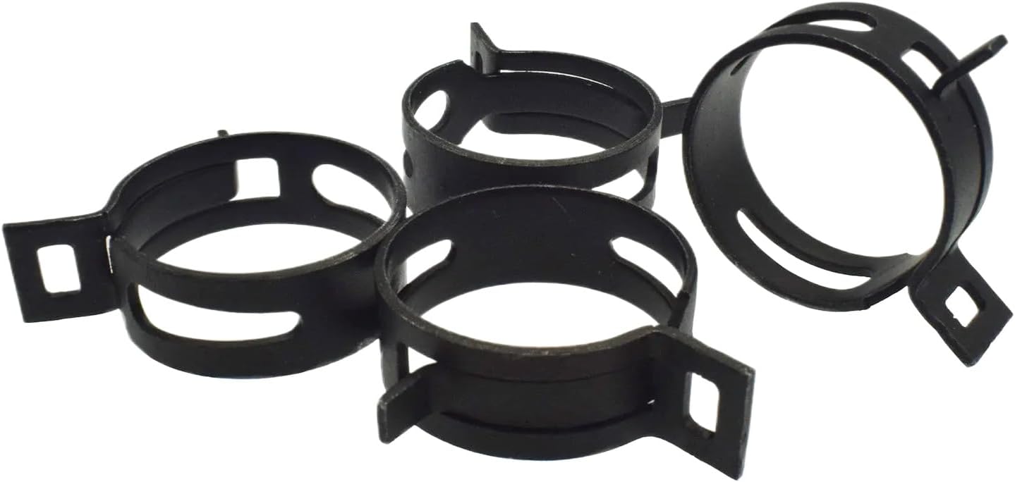 4PCS Radiator Hose Clamps Set Compatible with Automotive Motorcycle Parts Accord Civic CR-V Oddssey Ridgeline Del Sol for Part Number 19511-PH7-003 19511-P30-004