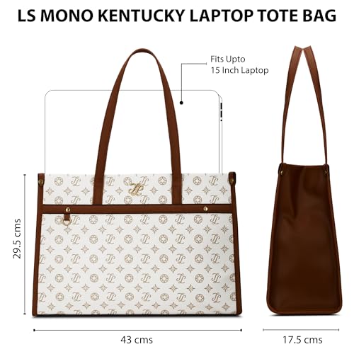 Image of Lavie Signature Women's Kentucky Colourblock Tote Laptop Bag | Tote Laptop Bag for Work | Ladies Purse | Stylish Shoulder Bag | Gift for Women