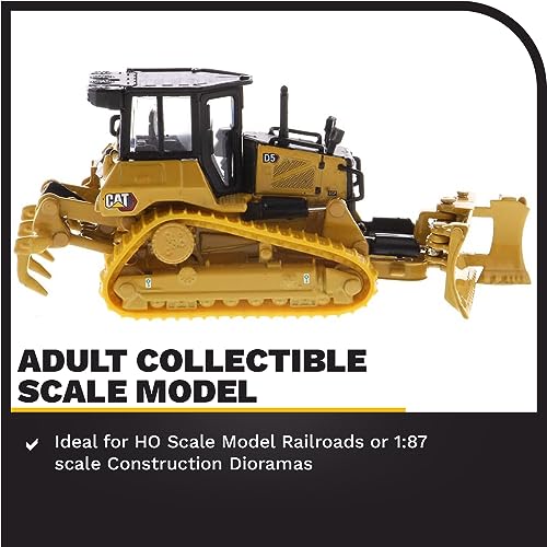 DIECAST MASTERS – Bulldozer CATERPILLAR D5 LGP – 1/50 – DCM – Jaune – Neuf