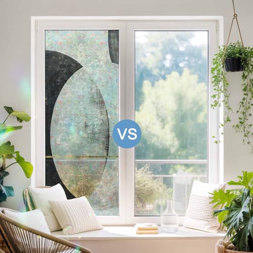 Película para ventana 3D vidriera tamaño 17.7x78.7in miniatura 3