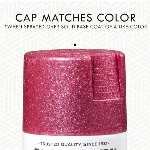 Image of Rust-Oleum 301818 Specialty Glitter Spray Paint, 10.25 oz, Bright Pink