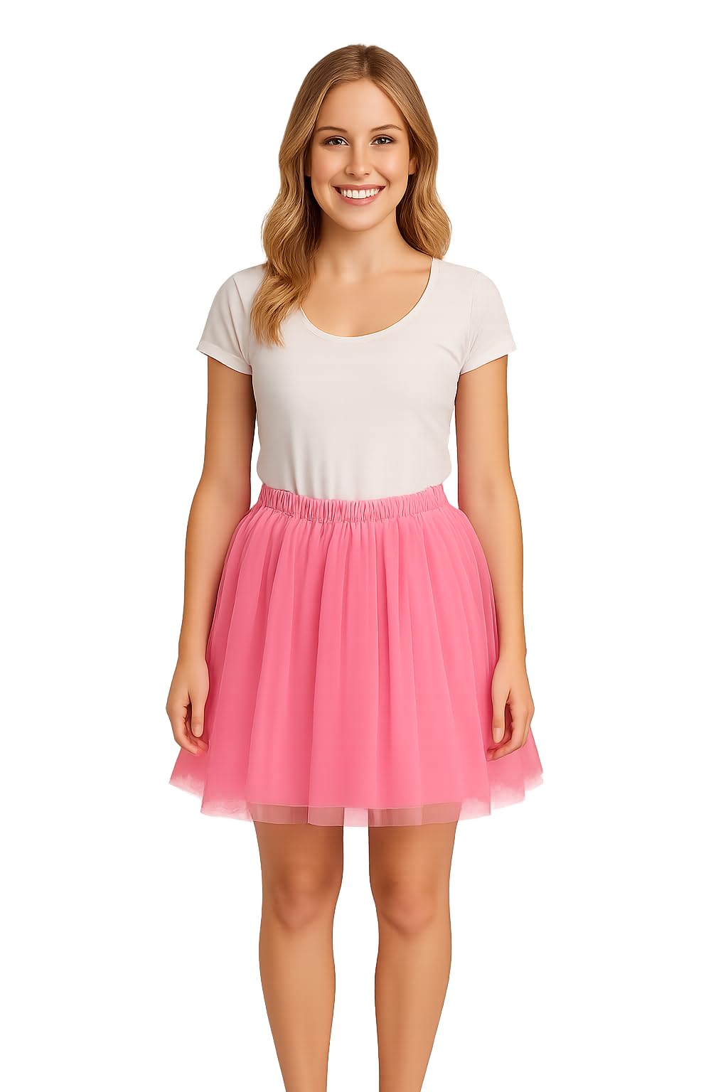 Matissa New Ladies Girls Women Tutu Skirt Skirts Dress Up Fancy Dress Party Hen Party (Baby Pink)