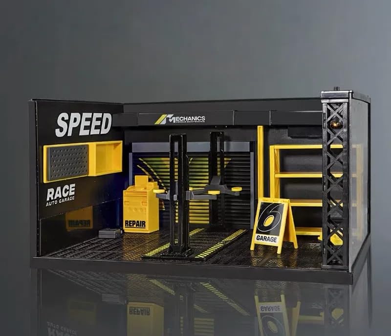 1/24ミニカー用ガレージジオラマ Amazon.co.jp: Raineed ミニカー整備場 1/24 ガレージ ジオラマ