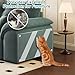 SZTCECDM 20Pack Invisible Cat Couch Protector, Heavy Duty Cat Scratch Furniture Protector, Large Size Fit for Furniture Corners & Sides, Reusable Couch Cat Scratch Protector with 80 Twist Pins