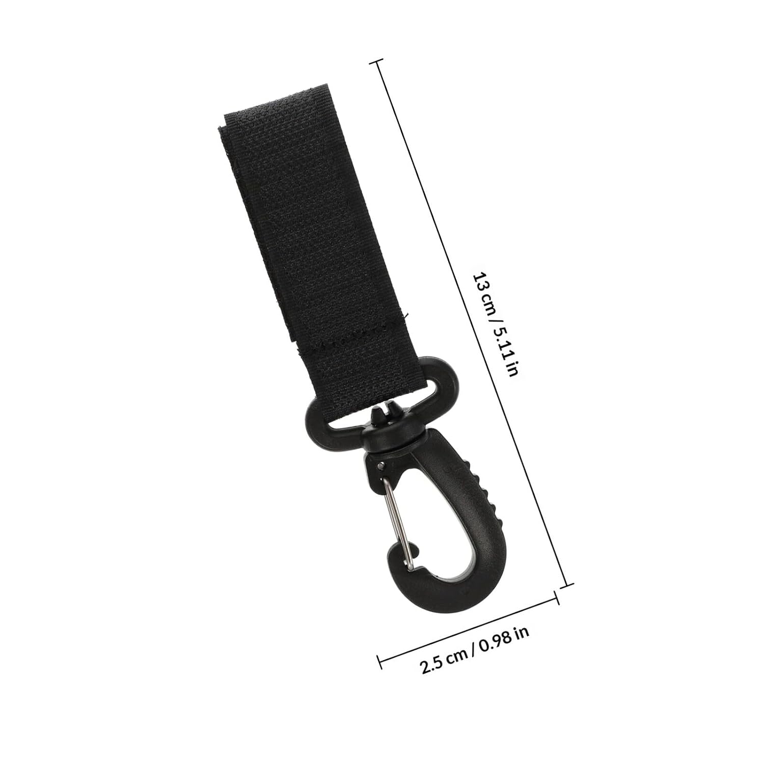 Garneck 8pcs Stroller Hook Hanger Set for Strollers, 360-degree Rotatable Clips with Strong Hook and Loop Straps, Convenient Organizer Hooks for Diaper Bags and Mommy Accessories