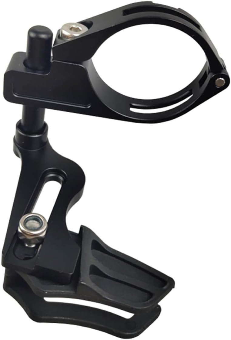 Levemolo Bike Chain Guide Aluminum Alloy Bicycle Chain Deflector Easy Installation Black for Mountain and Road Bikes