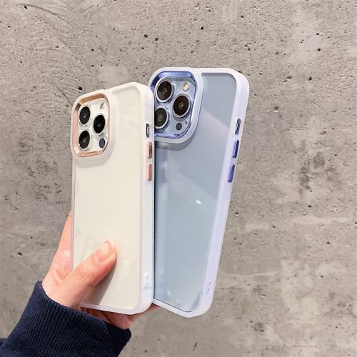 Coque iPhone 14 Plus transparent acrylique rigide et métal