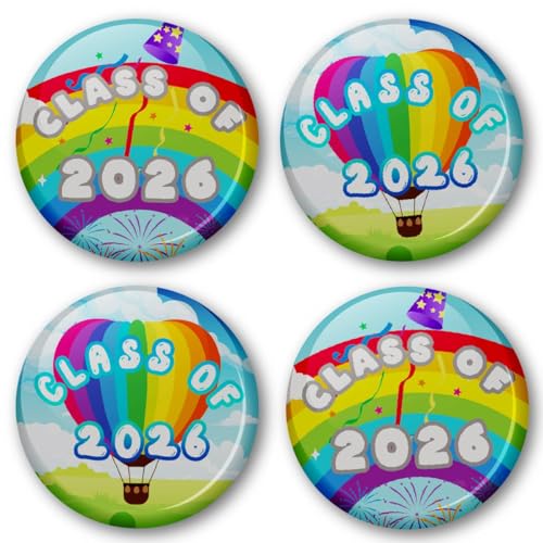 SS014B38 20 Class Of... End of School Badges 38mm (Pack of 20 Pin Badges - 38mm) School Leavers End Of School Year