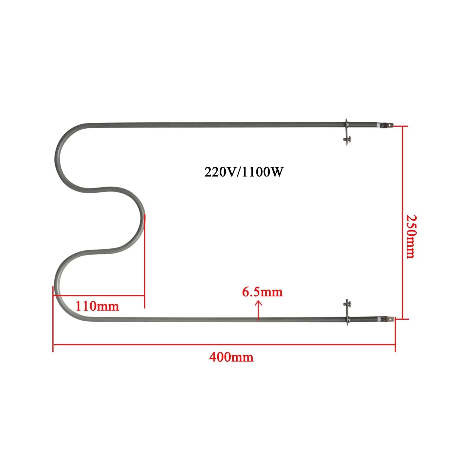 Do piekarnika elektrycznego, akcesoria do grzałki w kształcie litery M, 220 V, 1100 W, element grzejny rurowy
