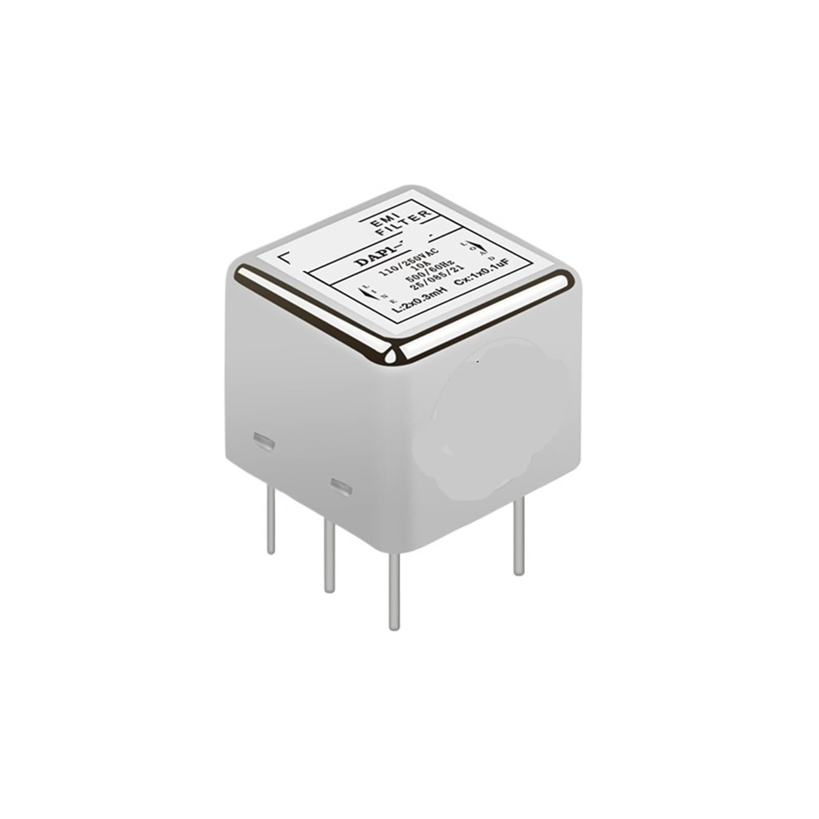Filtre à broches AC et DC 220VAC pour carte PCB alimentation DAP1-6A 20A - 3