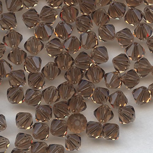 T6 5301 LT *** 30 toupies cristal Swarovski 6mm LIGHT SMOKED TOPAZ