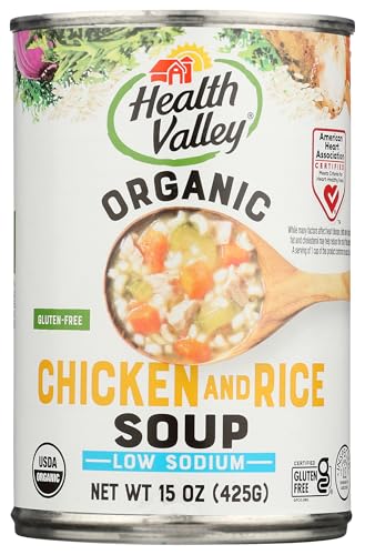 Health Valley Soup Chicken Rice No Salt, 15 oz