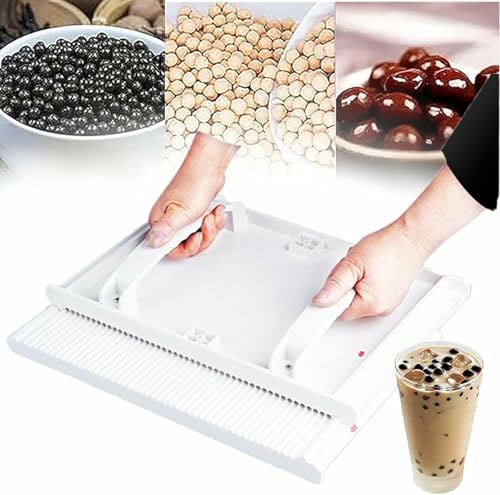 Máquina for Formar Perlas de Tapioca, Herramienta for Hacer Perlas de Burbujas con desmoldante. Diámetro de Las Perlas: 3 mm, 4 mm, 5 mm, 6 mm, 8 mm, 10 mm y 12 mm. Diseño ergonómico. for for cocinas