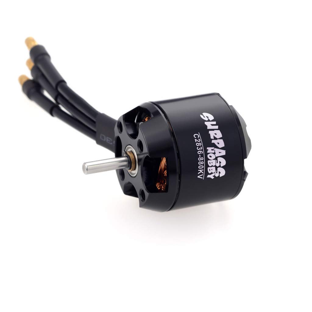 DollaTek Haute Performance 2216 880KV 14 pôles Moteur sans balais pour Avion RC à voilure Fixe