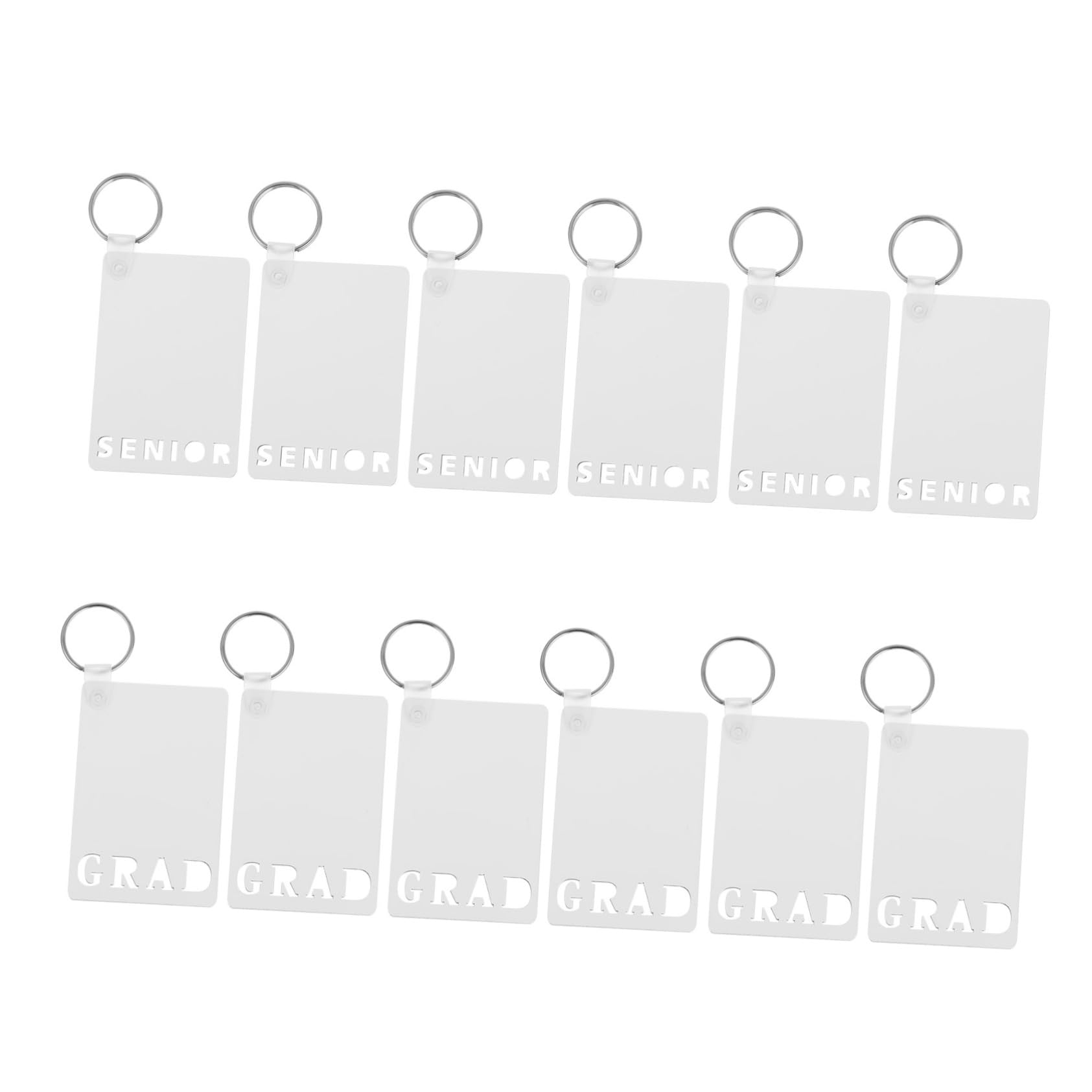 Uonlytech 2 Series Llaveros De Sublimación Para Diy Pack Para Graduación Transferencia Térmica Llaveros Personalizables Y 12 Piezas X 2