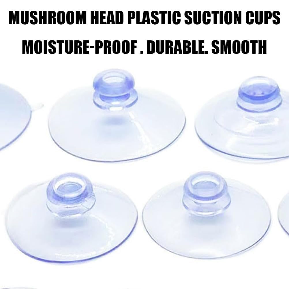 20 ventose trasparenti, ventose in plastica LJFEA PVC senza ganci, ventose robuste, adatte per finestre, pannelli di vetro, piastrelle, decorazione di auto, cucine, bagni, luci, armadietti (30 mm).