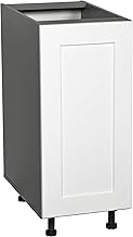 6" Base Cabinet High Single Door with Shaker White Matte Door